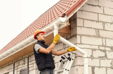 Pose et remplacement de gouttières à Vendrest